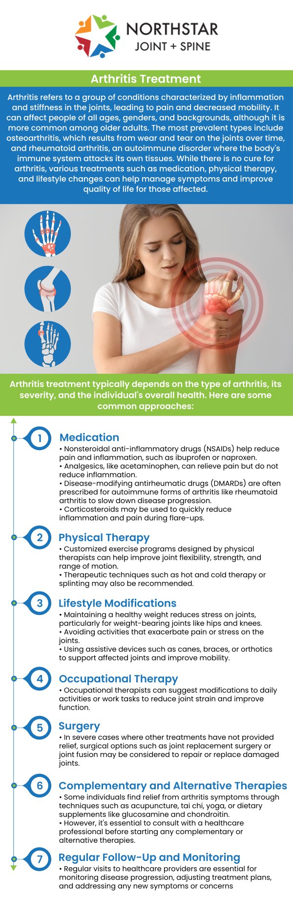 If you're suffering from knee arthritis in Plano, TX, Northstar Joint and Spine offers a range of effective treatments to manage pain and improve joint function. Treatment options include medications, physical therapy, and lifestyle changes. Board Certified Dr. Robert J. Nocerini, MD, provides personalized care to help you regain mobility, reduce discomfort, and improve your quality of life. For more information, contact us today or schedule an appointment. We are conveniently located at 7704 San Jacinto Pl Suite #200 Plano, TX 75024. If you're suffering from knee arthritis in Plano, TX, Northstar Joint and Spine offers a range of effective treatments to manage pain and improve joint function. Treatment options include medications, physical therapy, and lifestyle changes. Board Certified Dr. Robert J. Nocerini, MD, provides personalized care to help you regain mobility, reduce discomfort, and improve your quality of life. For more information, contact us today or schedule an appointment. We are conveniently located at 7704 San Jacinto Pl Suite #200 Plano, TX 75024.