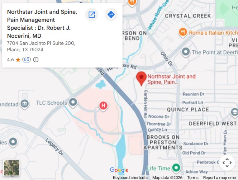 Get Directions to Northstar Joint and Spine in Plano, TX